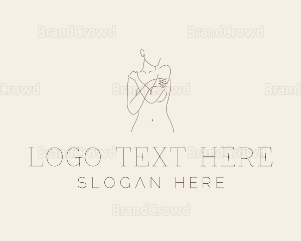 Nude Naked Beautiful Woman Logo