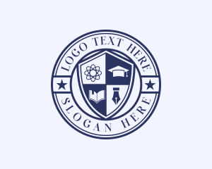 Academia - University Scribe Academy logo design