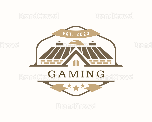 Home Builder Roofing Logo