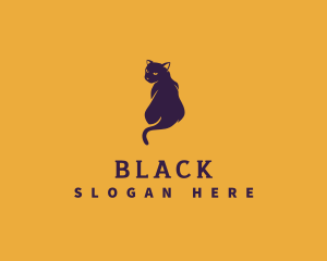 Black Alley Cat logo design