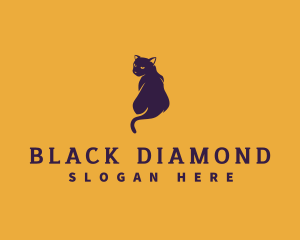 Black Alley Cat logo design