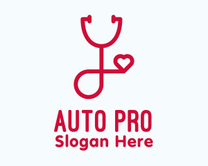 Sars - Professional Heart Doctor Stethoscope logo design