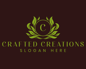  Eco Leaf Ornament logo design