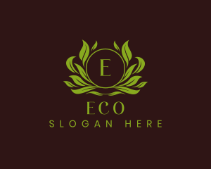  Eco Leaf Ornament logo design