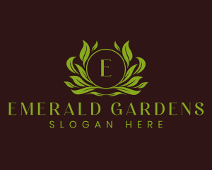  Eco Leaf Ornament logo design