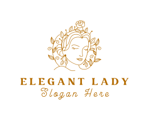 Golden Lady Boutique logo design