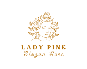 Golden Lady Boutique logo design