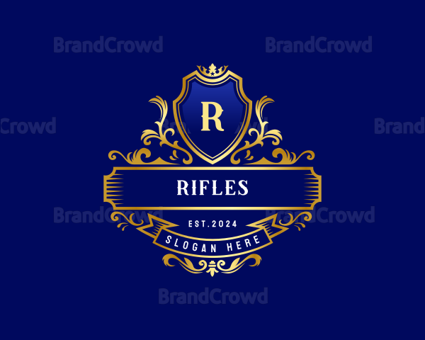 Luxury Shield Crown Logo