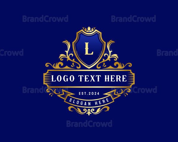 Luxury Shield Crown Logo