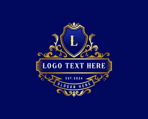 Crest - Luxury Shield Crown logo design