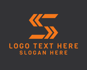 Courier Service - Shipping Communications Letter S logo design
