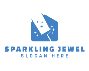 House Cleaning Sparkles logo design