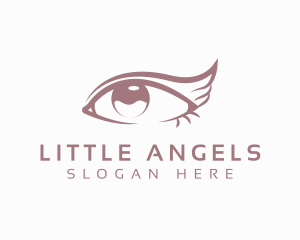 Eyelash Beauty Wing logo design