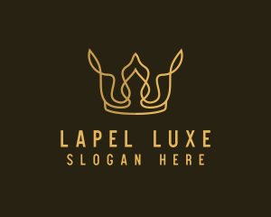 Gold Luxe Crown logo design