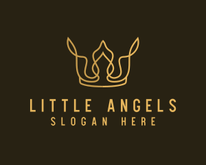 Luxe - Gold Luxe Crown logo design