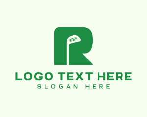 Sporting Event - Golf Club Letter R logo design