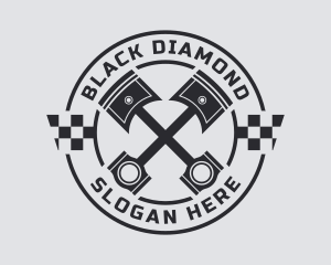 Black - Black Piston Tool logo design