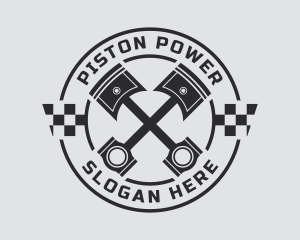 Piston - Black Piston Tool logo design