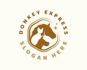 Donkey - Vet Domestic Animal logo design