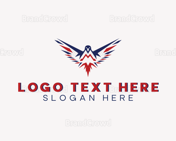 Flying Eagle Letter M Logo