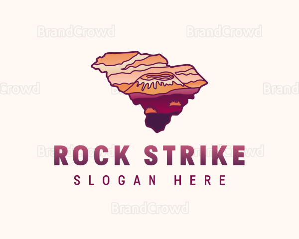 South Carolina Volcano Logo