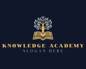 Teaching - Educational Tree Book logo design