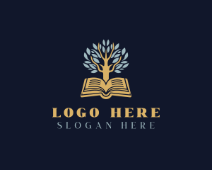 Ebook - Educational Tree Book logo design