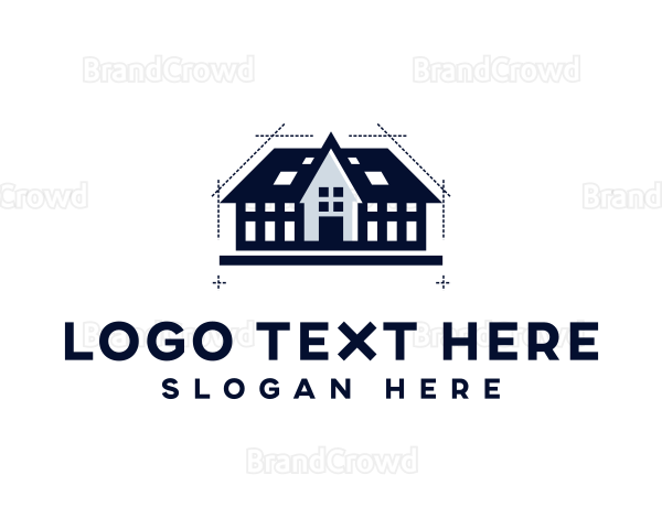 Home Architecture Blueprint Logo