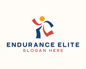 Triathlon - Running Athlete Competition logo design