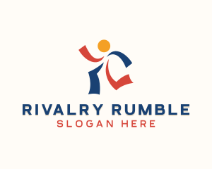 Running Athlete Competition logo design