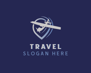 Travel Airplane Navigation logo design