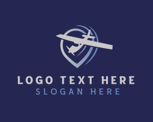 Airplane - Travel Airplane Navigation logo design