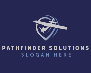 Travel Airplane Navigation logo design