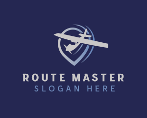 Travel Airplane Navigation logo design