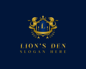 Lion Royalty Luxury logo design