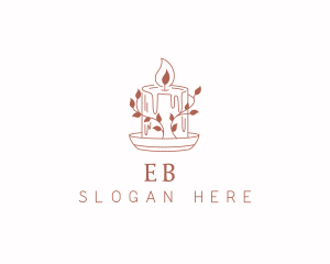 Candle Wax Leaves Logo