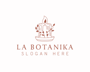 Spiritual - Candle Wax Leaves logo design