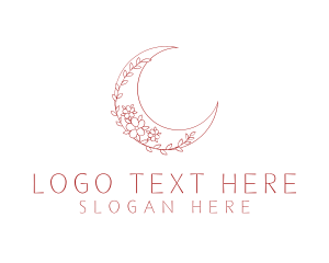 Accessories - Floral Crescent Accessory logo design