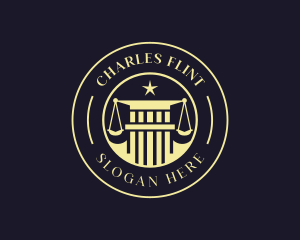 Legal - Law Judge Pillar logo design