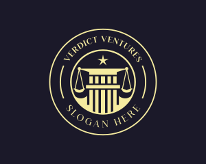 Judge - Law Judge Pillar logo design