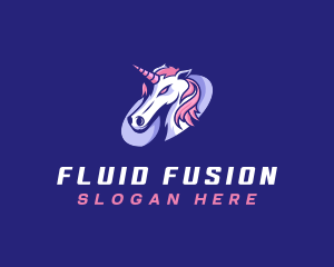 Bisexual - Unicorn Gaming Mythical logo design