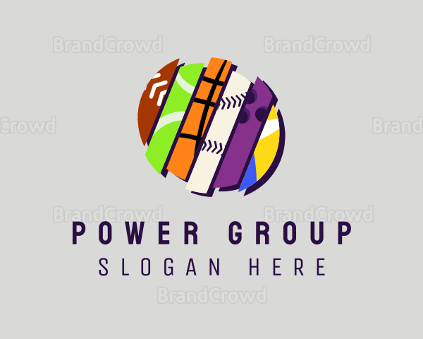 Colorful Ball Sport Logo