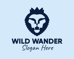 Wild Lion Crown logo design