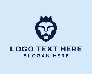 Wild Lion Crown logo design