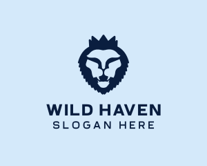 Wild Lion Crown logo design