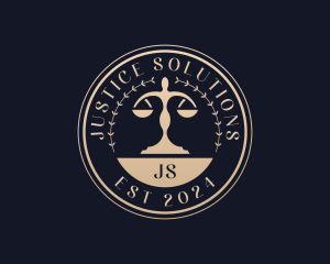 Judicial - Legal Judicial Scales logo design