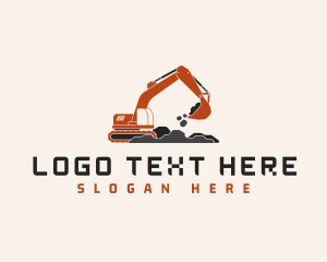 Machinery - Excavator Dig Machinery logo design