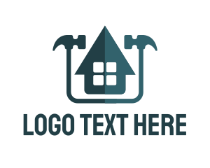 Structure - Hammer House Repair logo design