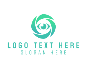 Contact Lens - Eye Lens Camera logo design