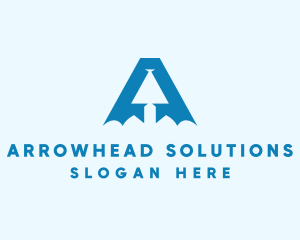 Business Arrow Firm Letter A logo design